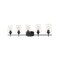 Z-Lite Joliet 5 Light Vanity, Matte Black & Clear 473-5V-MB - alternate 1